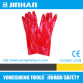 18"Anti-Acid Red PVC Safety Gloves (A-3008E)